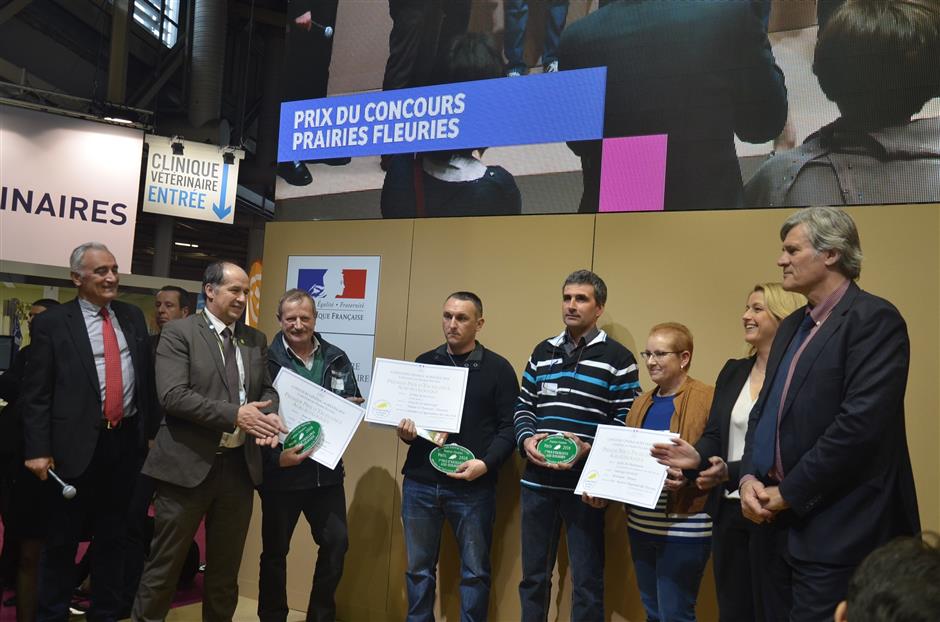 Photo des lauréats de l’édition 2017 du Concours Général Agricole Prairies Fleuries