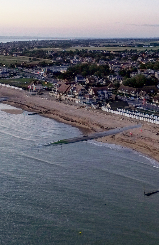Pause estivale pour les travaux de raccordement sur la commune de Bernières-sur-Mer