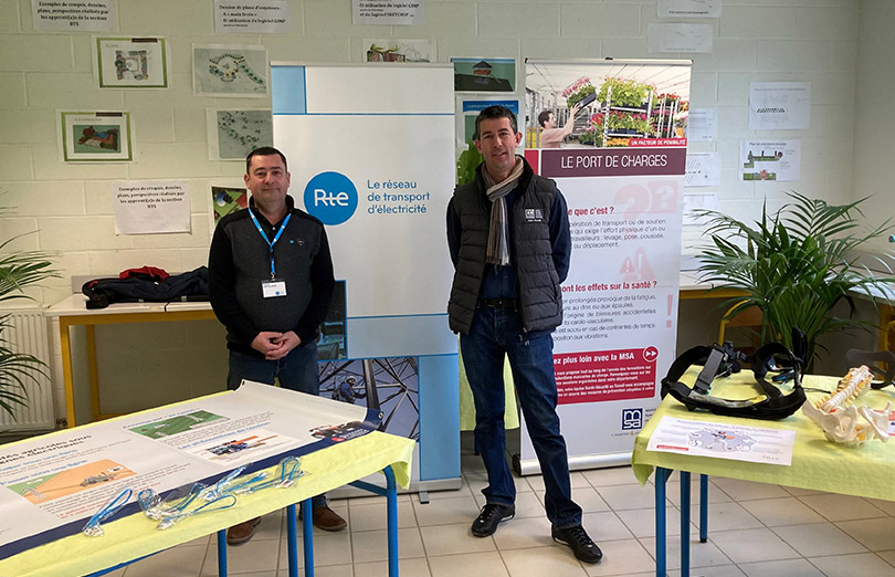 Risque électrique : une centaine d’apprentis sensibilisée par RTE et la MSA
