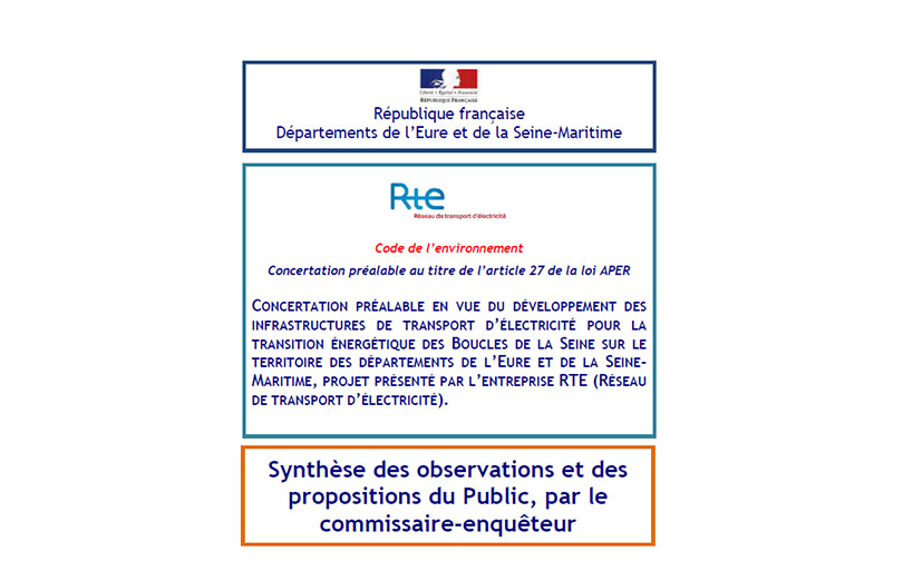 Synthèse des observations et des propositions du Public par le commissaire-enquêteur - Vignette