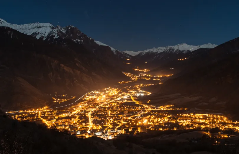 Ville Maurienne nuit