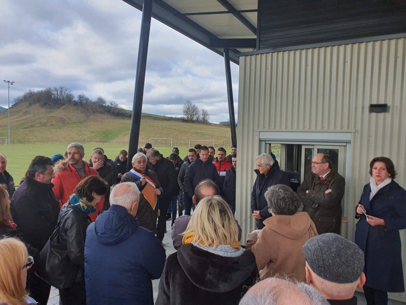 Inauguration des vestiaires rénovés du stade communal de Rosières
