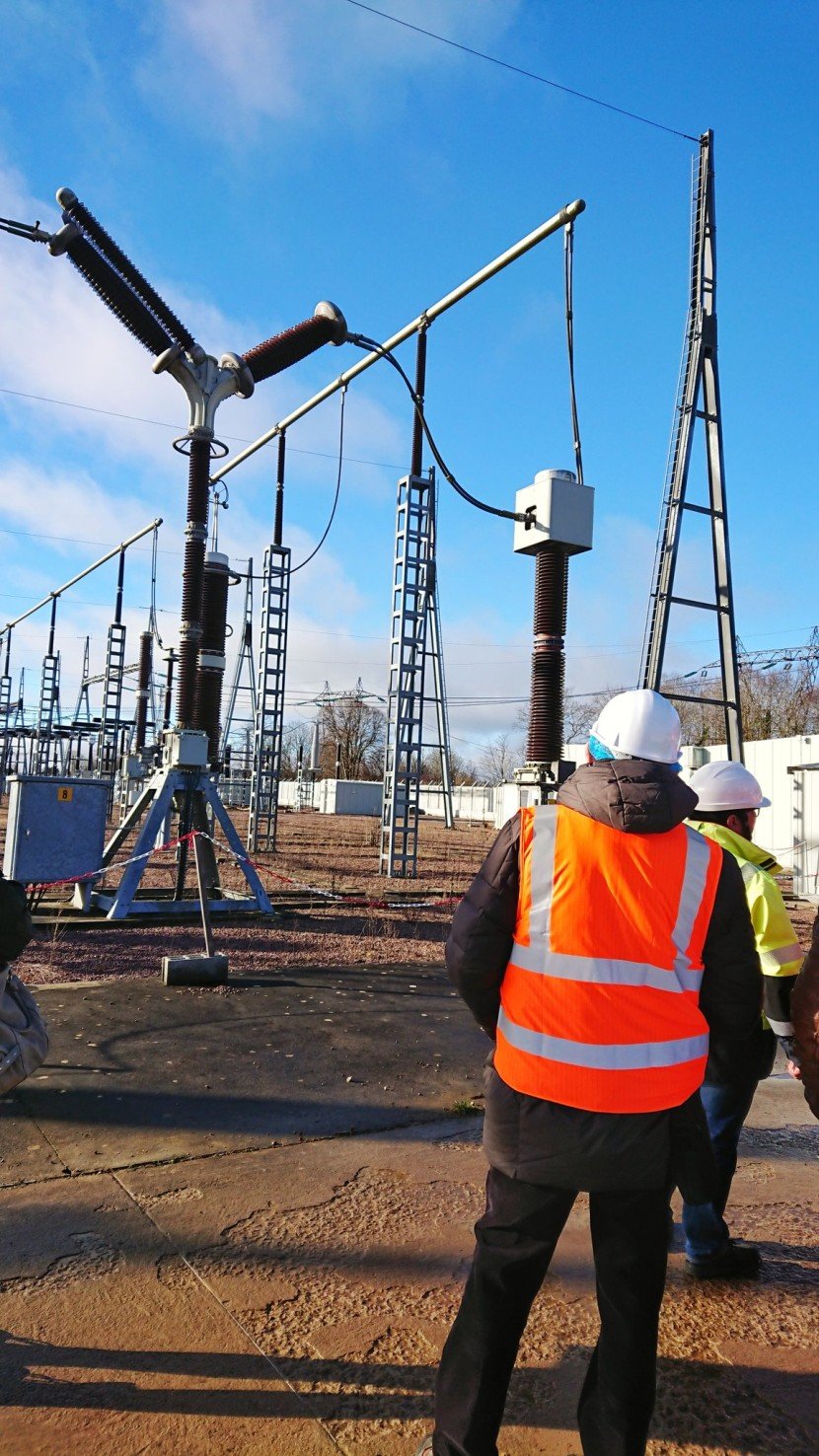 RTE - visite poste de Tourbe - Installation