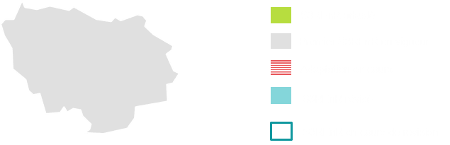 Carte du Schéma Régional de Raccordement au Réseau des Energies Renouvelables d'Ile de France (transcription ci-après)