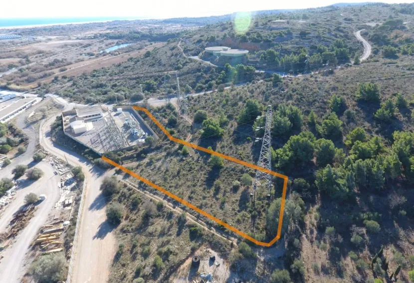 Photo du tracé d’extension des travaux du poste de Port-La-Nouvelle