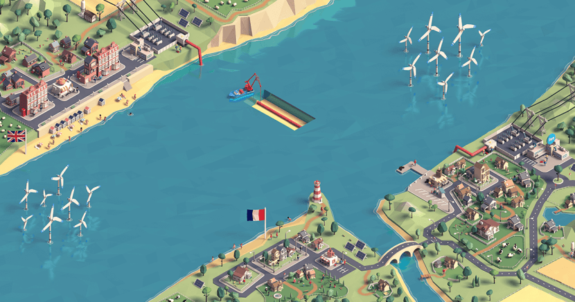 Schéma du IFA 1 installé entre la France et le Royaume-Uni