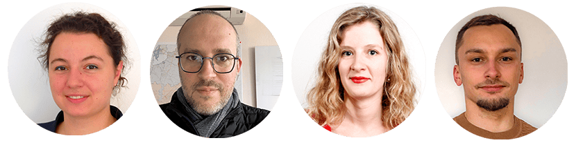 Portrait des ambassadeurs et ambassadrices RTE : Claire, Benjamin, Margaux et Dylan