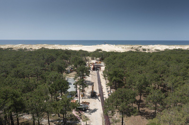 photo des travaux du Golf de Gascogne