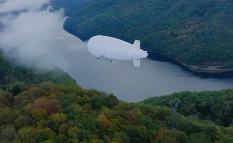 Diridrone - premier survol des lignes electriques RTE