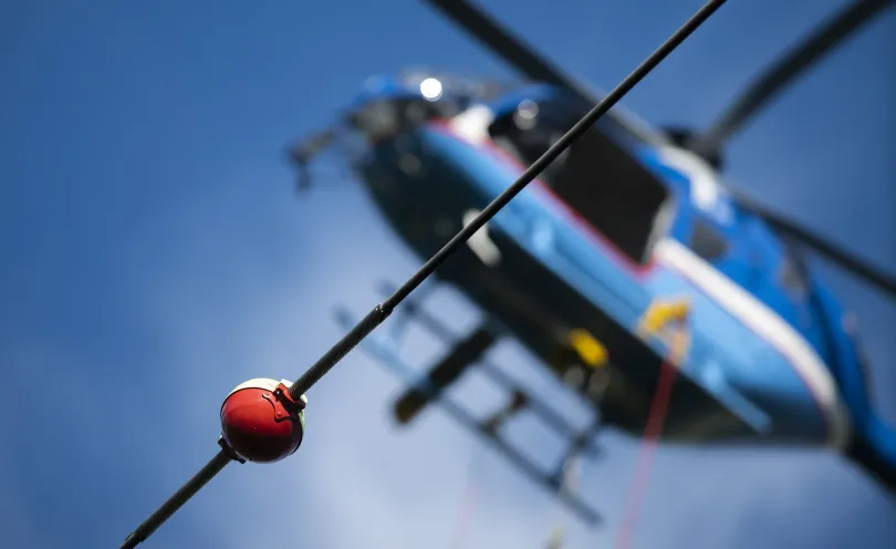 Image helicoptère avec balise