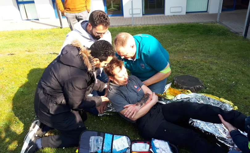 Photo d'un exercice de formation de premiers secours