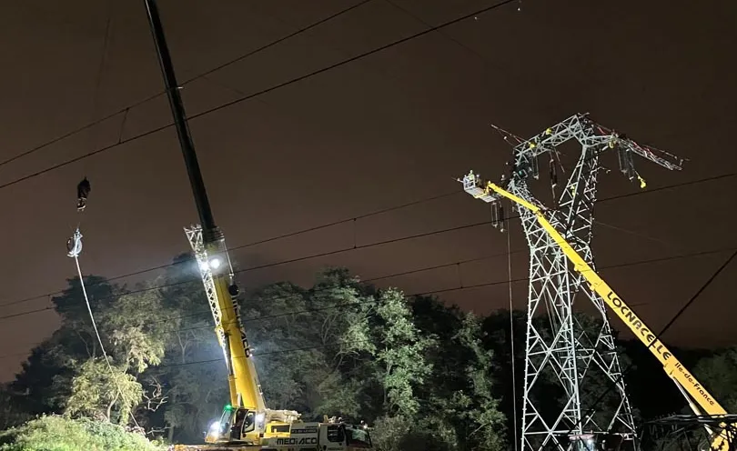 Chantier de nuit dans la métropole lilloise