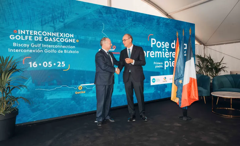 Pose de la 1ère pierre de la station de conversion de Cubnezais, le vendredi 16 mai 2025
