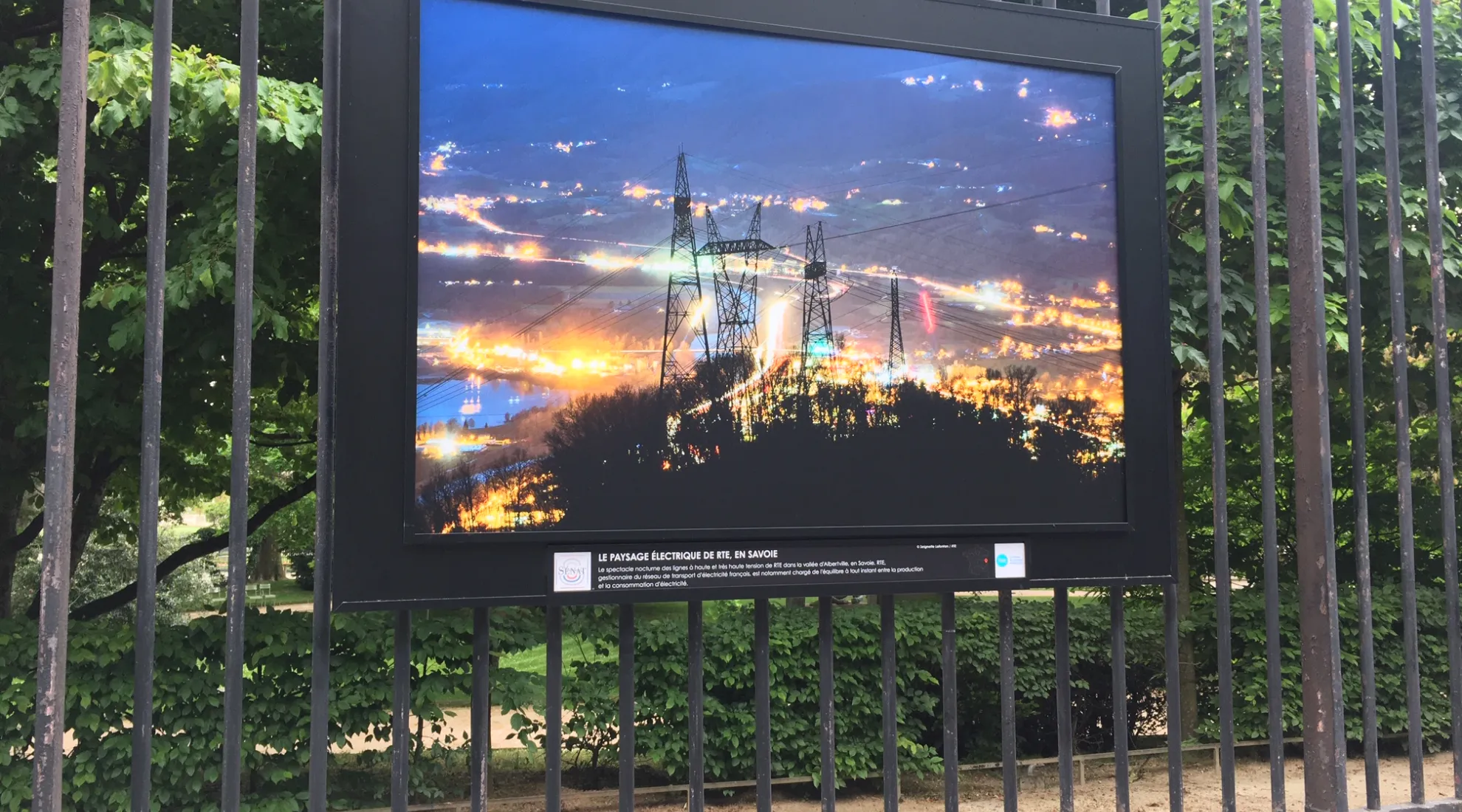 Paysage électrique de RTE en Savoie