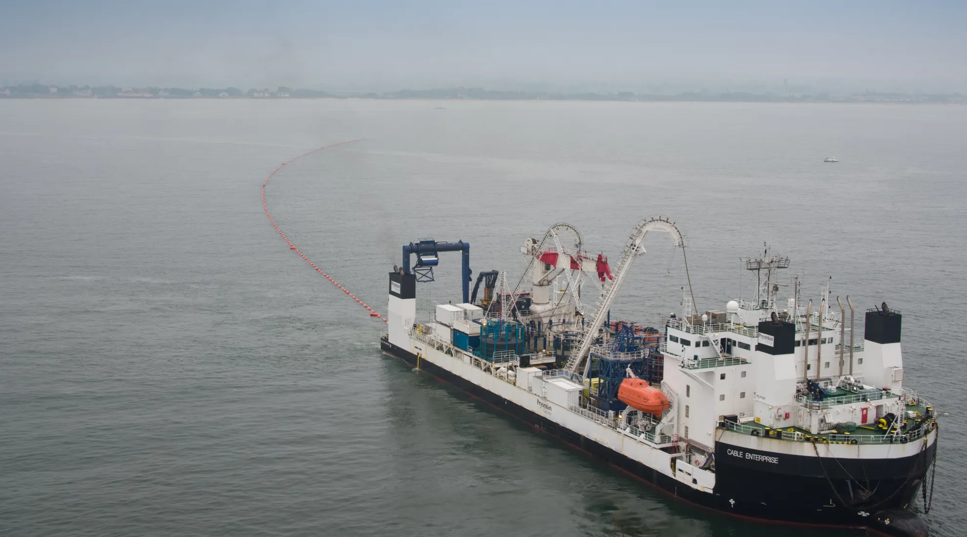 Déroulage de cable en mer - interconnexion IFA2