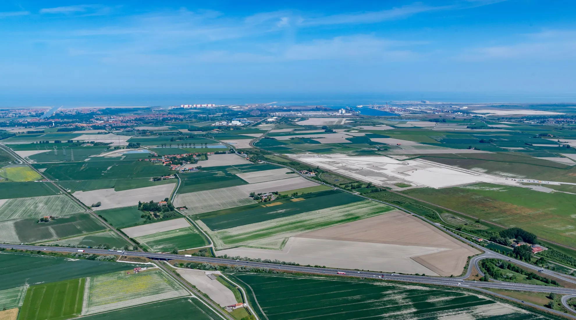 Vue aerienne territoire Dunkerquois