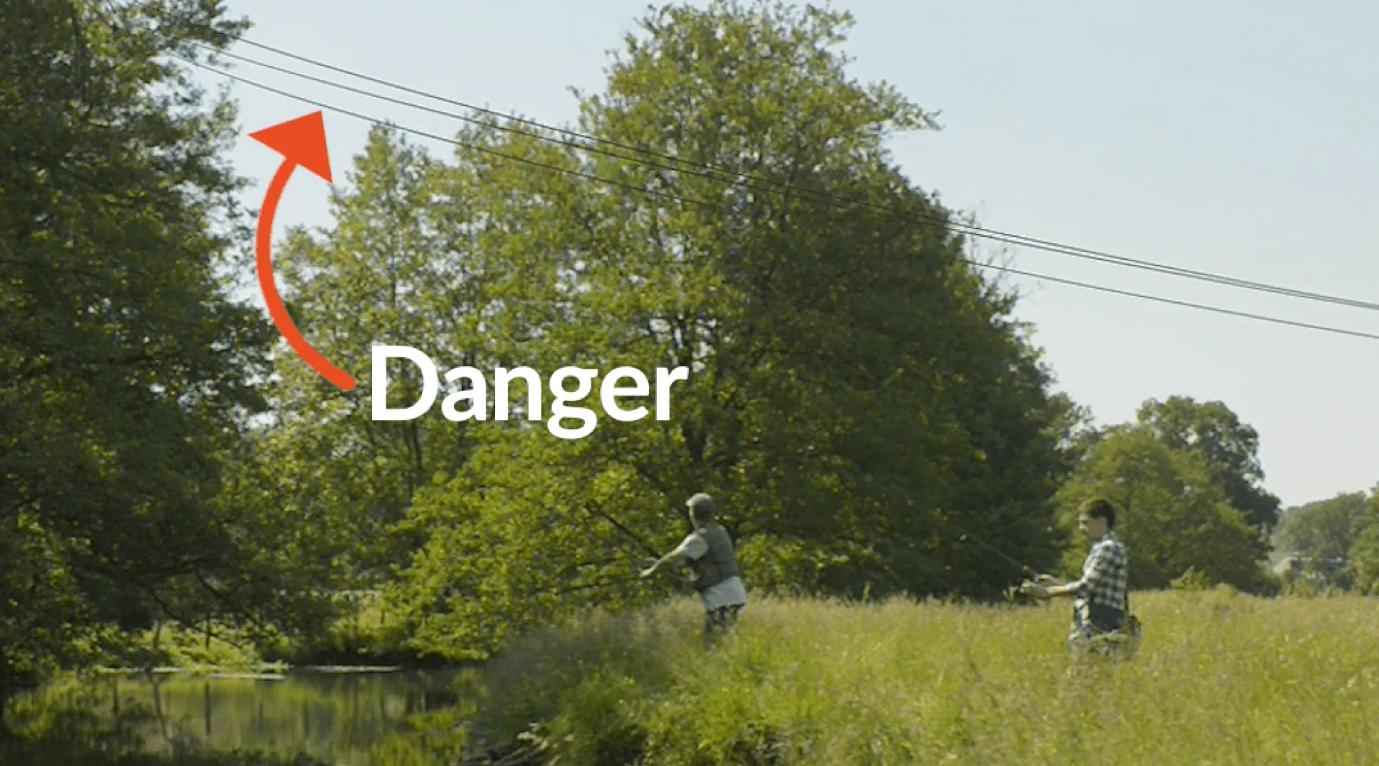 lignes electriques = danger