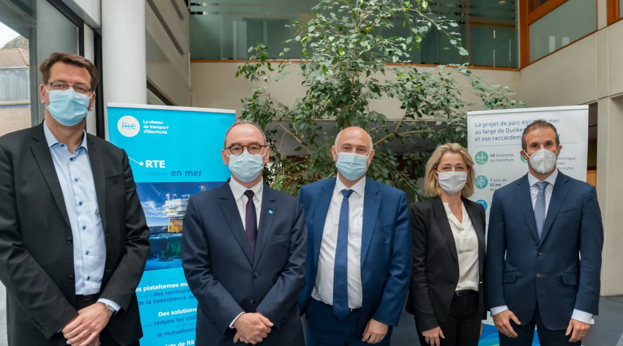 Projet éolien en mer de Dunkerque - Xavier Piechaczyk et Barbara Pompili