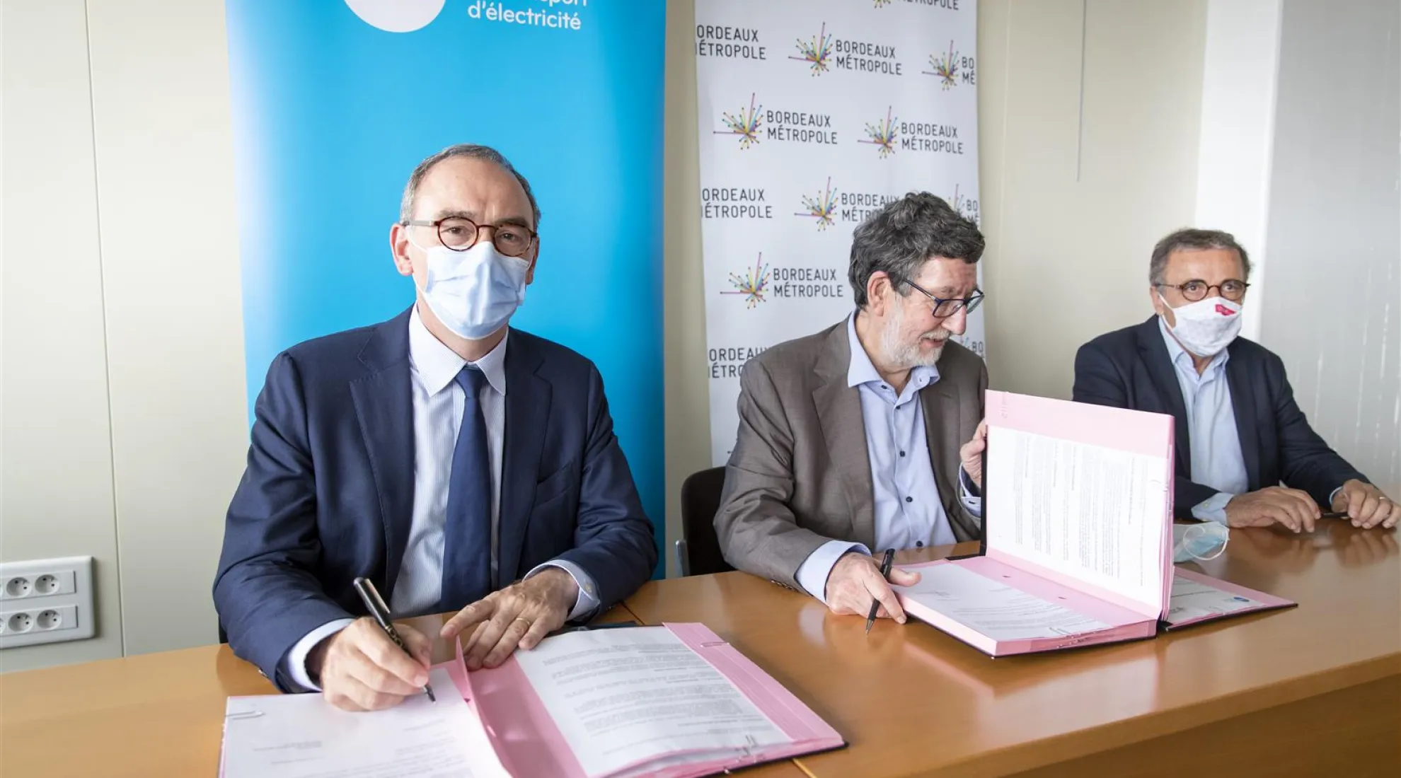 signature du partenariat RTE et Bordeaux métropole