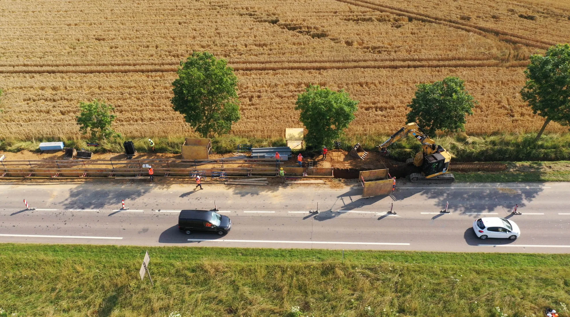 Avancement des travaux dans le Calvados