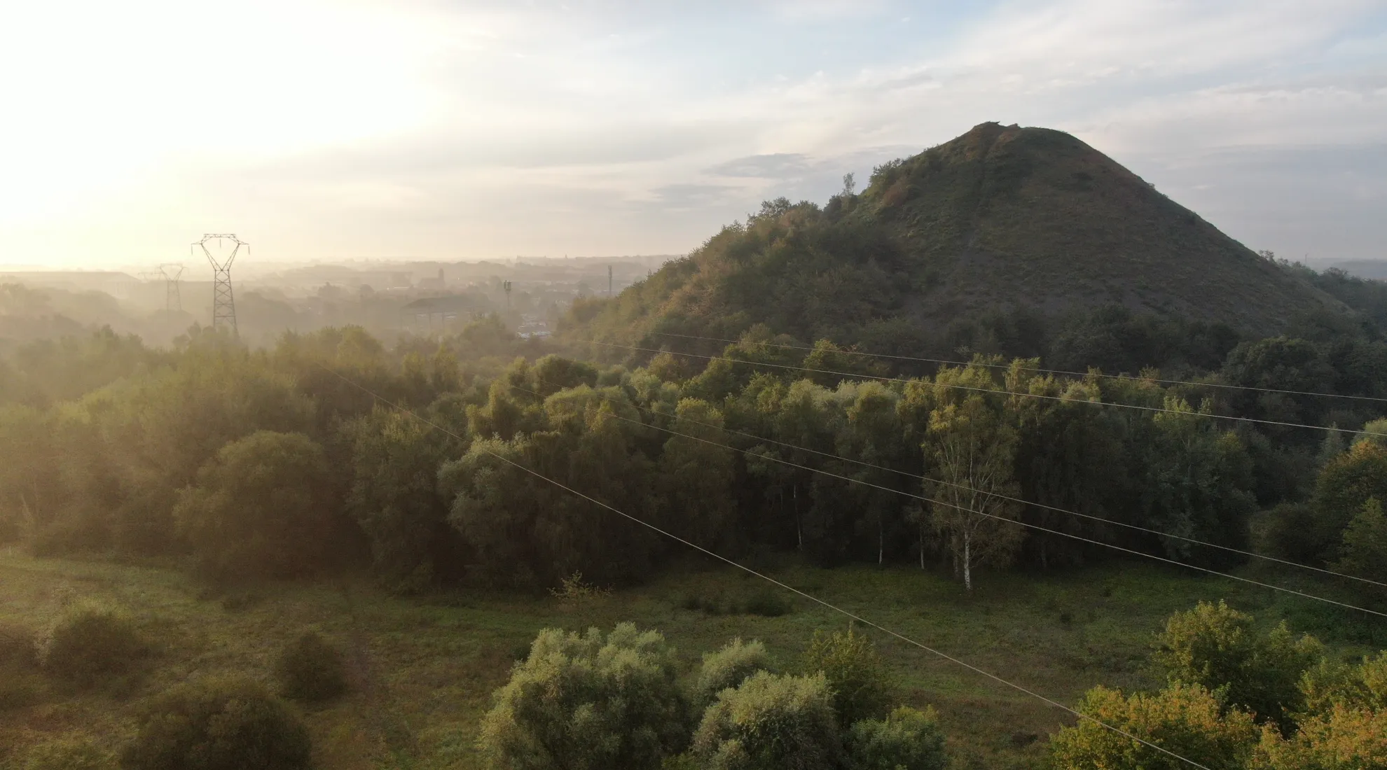 RTE sécurise le réseau électrique par l’entretien de la végétation au Terril du Renard