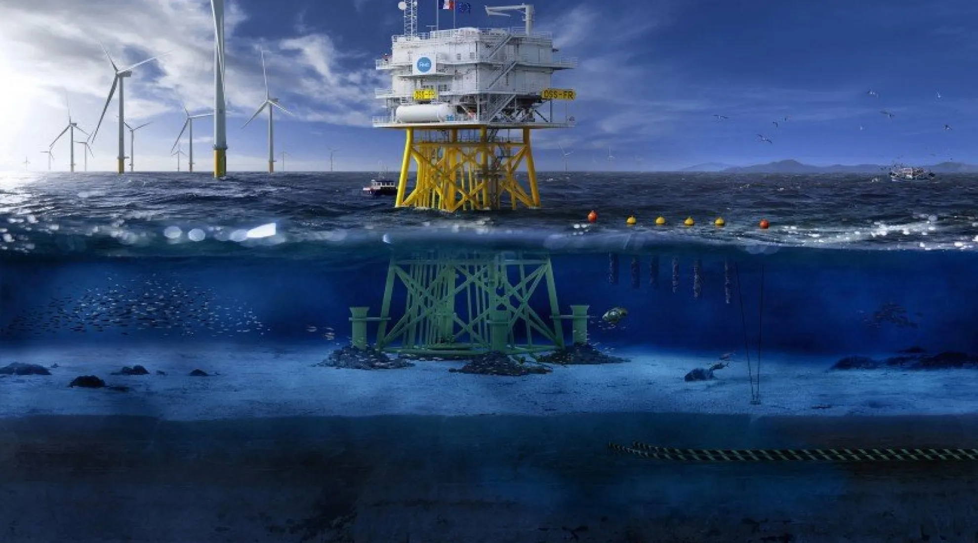 Poste électrique en mer 