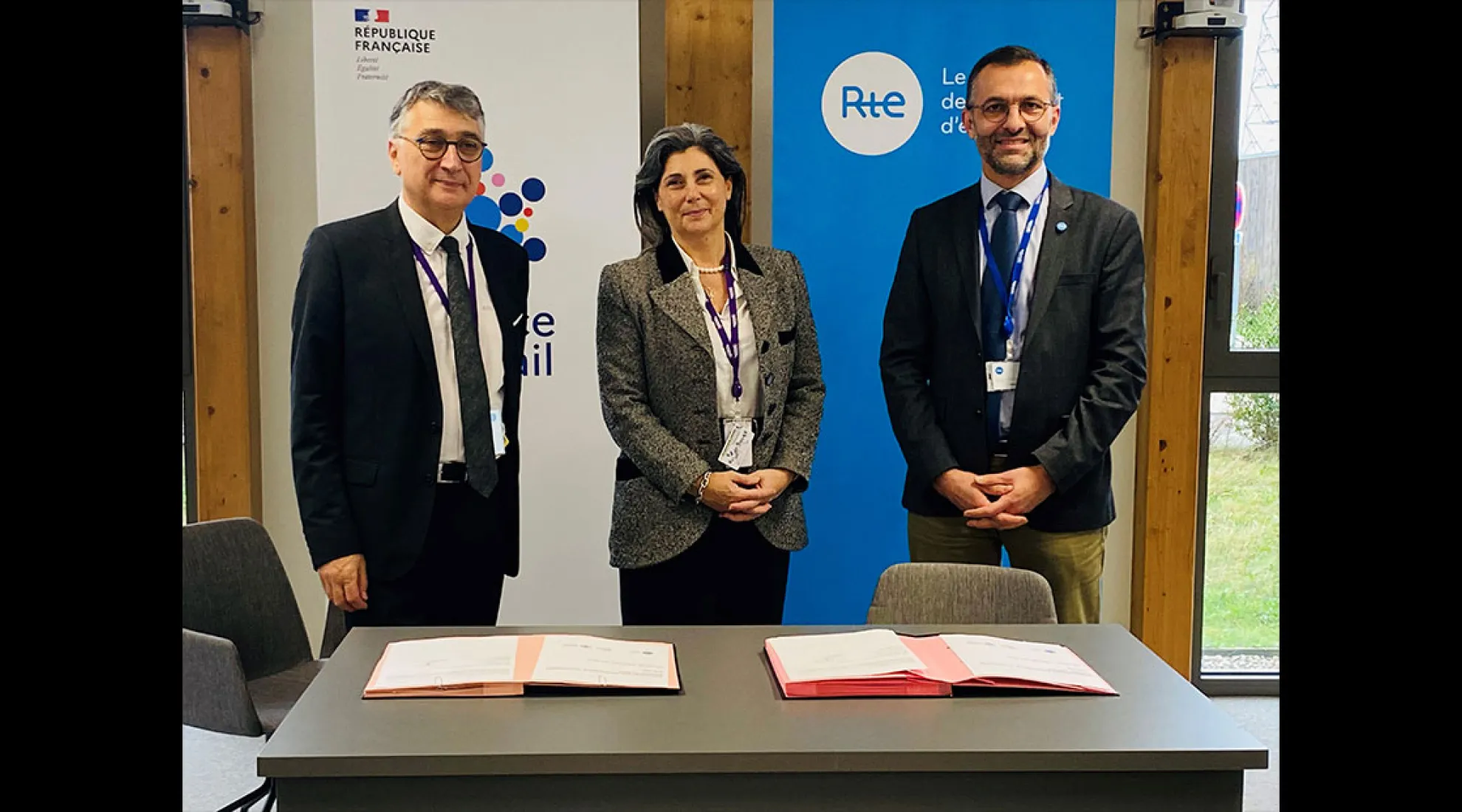 Signature de l'accord entre RTE et France Travail 