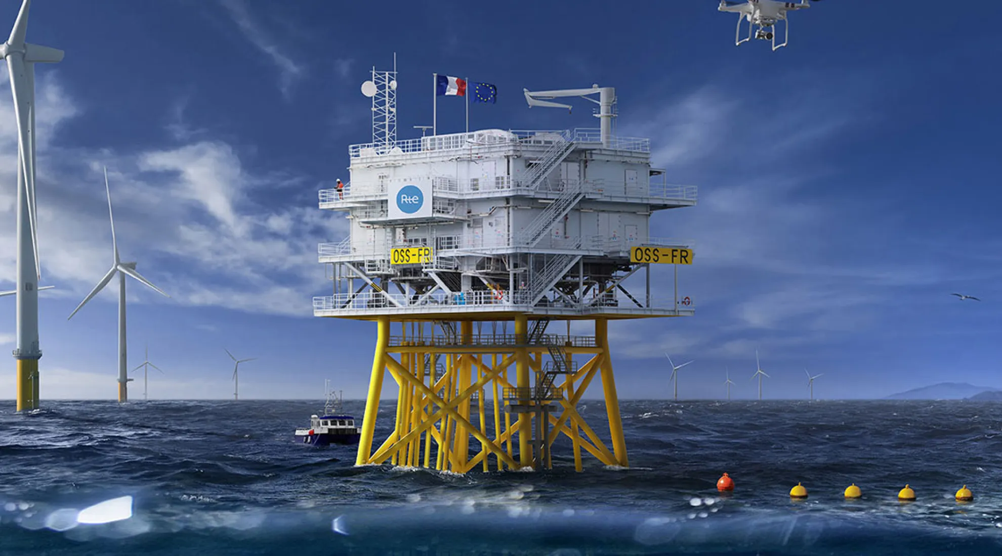 Plateforme en mer illustration cover