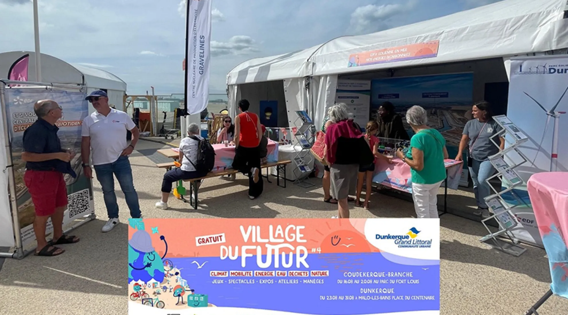 Village du futur - Gratuit - Coudekerque-Branche - du 16/08 au 20/08 - Dunkerque - Du 23/08 au 30/08 - Climat, mobilité, énergie, eau, déchets, nature, jeux, spectacles, expos, ateliers, manèges