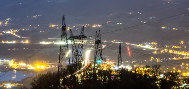 Paysage électrique de RTE en Savoie