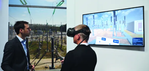 Poste electrique en realite virtuelle