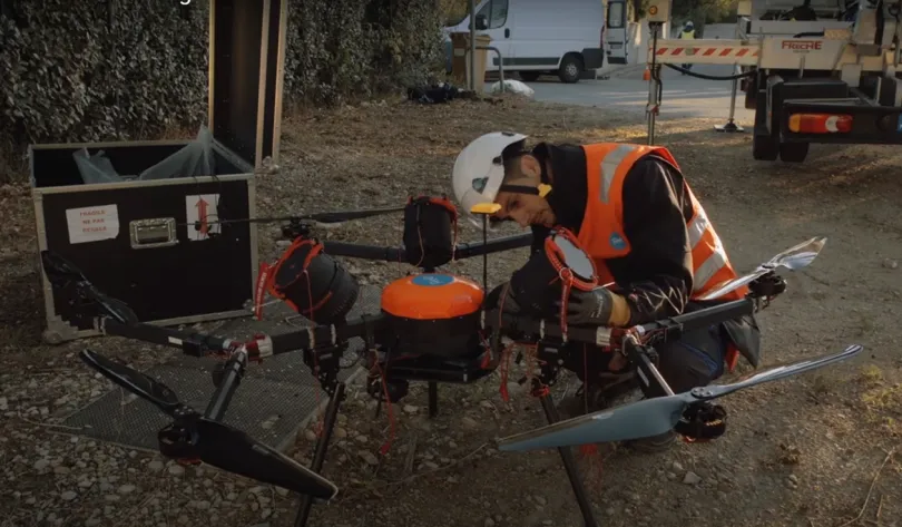 Installation d'un câble de garde