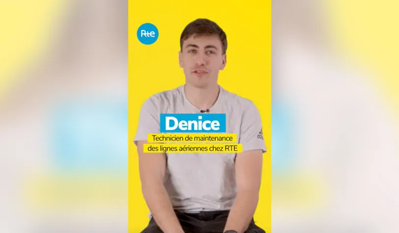 Denice, technicien de maintenance des lignes aériennes chez RTE