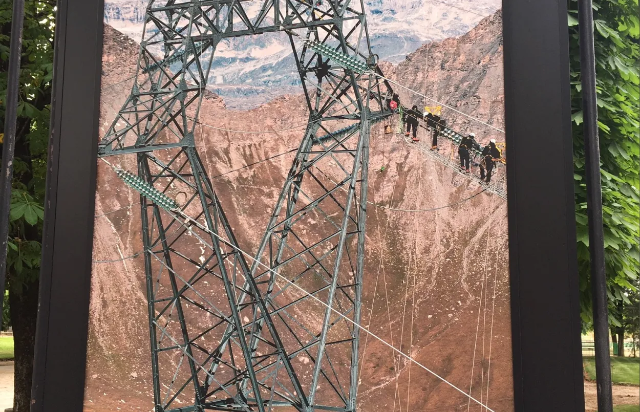 La ligne et les lignards de RTE à Venaux