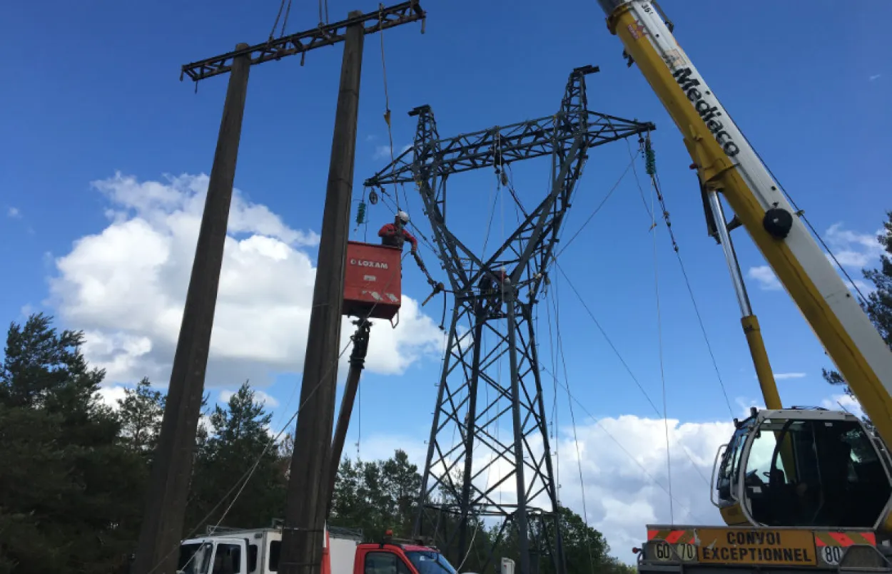 Travaux securite alimentation clients