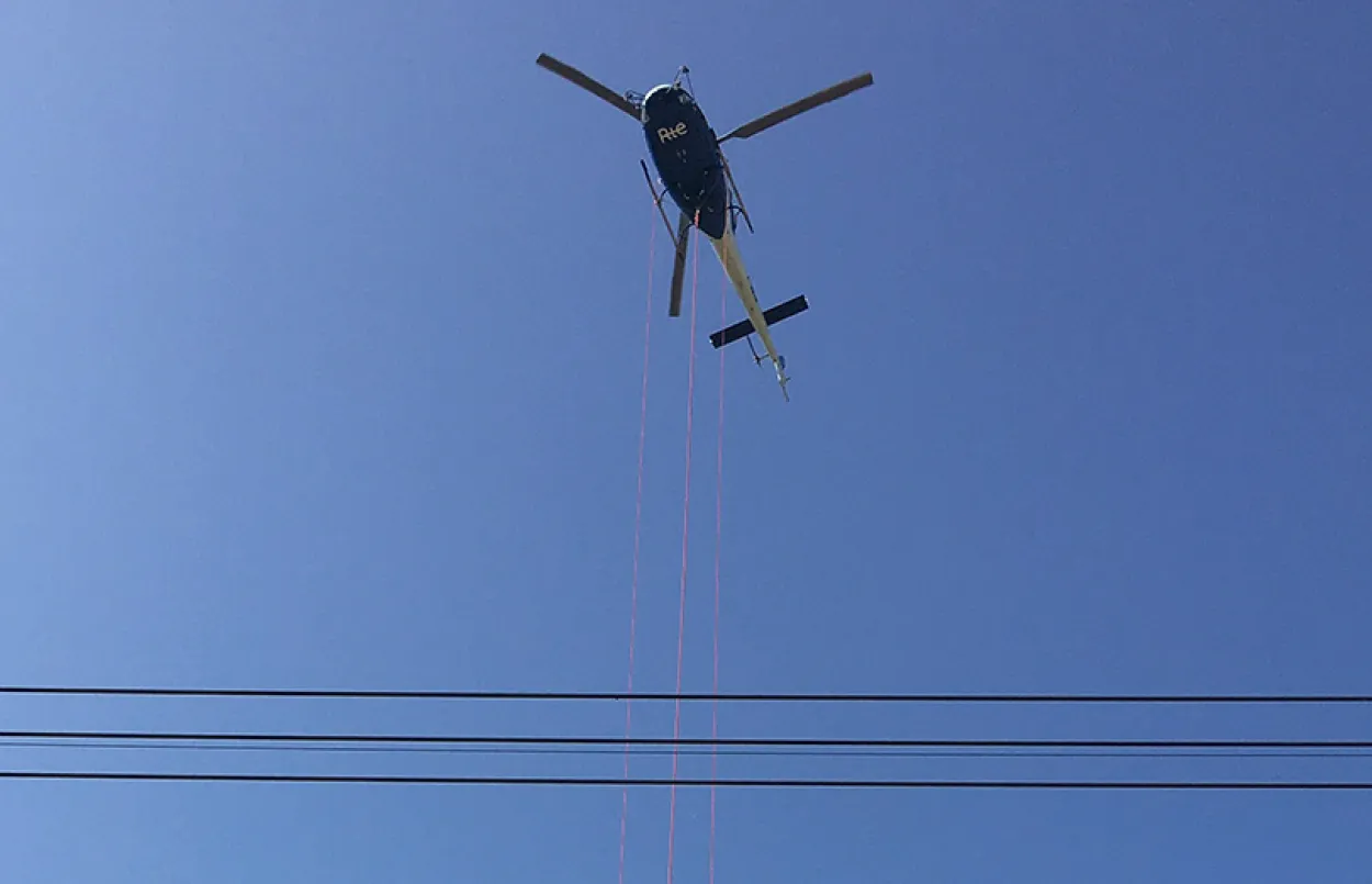 travaux héliportés 