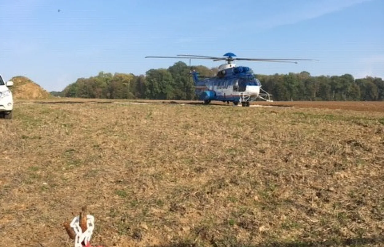 Travaux héliportés - Cubry - Damery - RTE Est - Octobre 2020