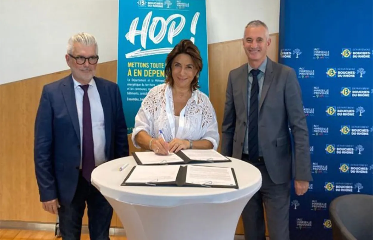 Signature d'un principe d'engagement pour rejoindre le dispositif Ecowatt