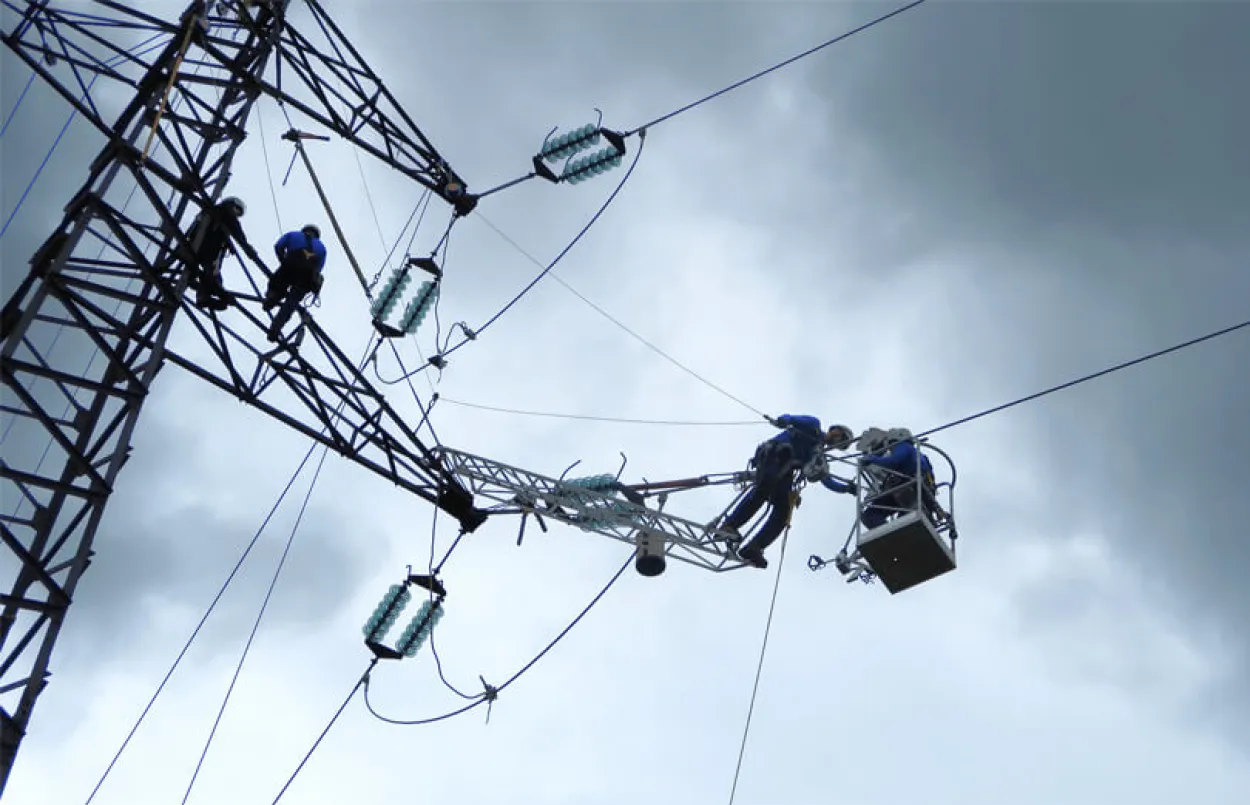 Exercice intervention urgence pylône électrique