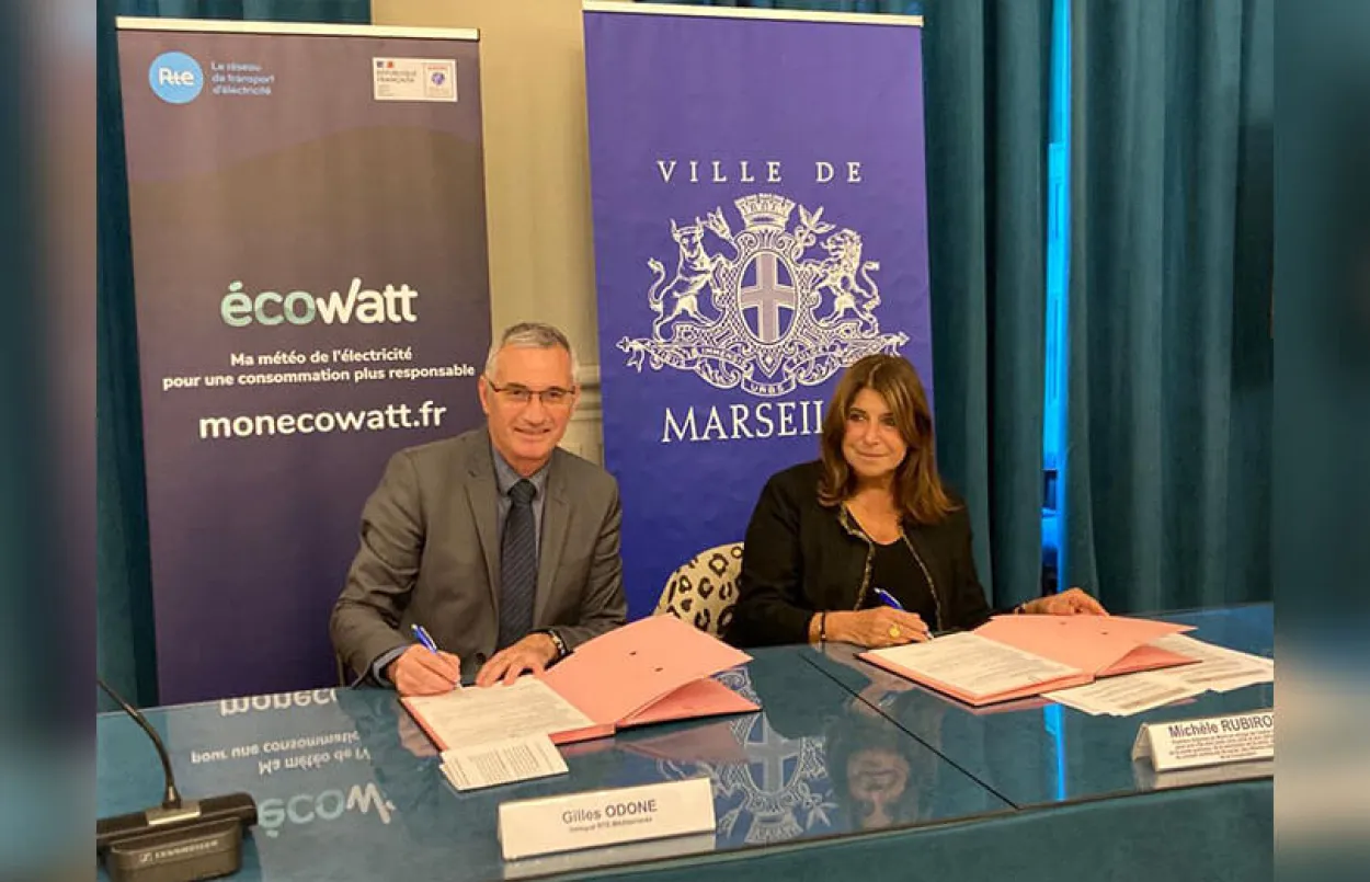 La Ville de Marseille signe la charte d’engagement EcoWatt - Vignette