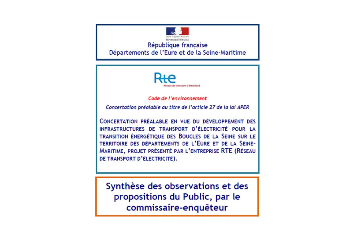 Synthèse des observations et des propositions du Public par le commissaire-enquêteur - Vignette