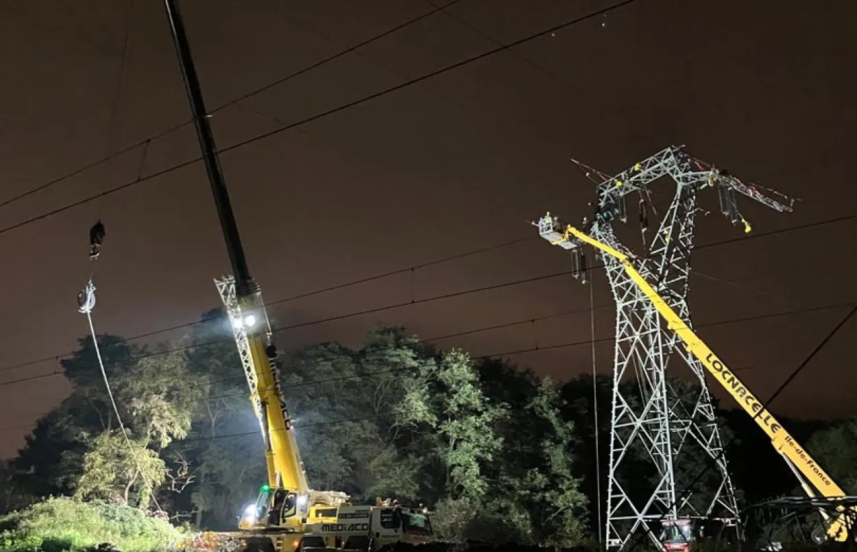 Chantier de nuit dans la métropole lilloise