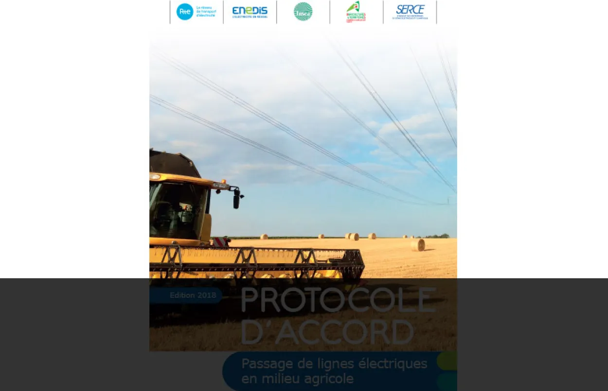 Passage de lignes électriques en milieu agricole, Protocole d'accord 2018 - Vignette