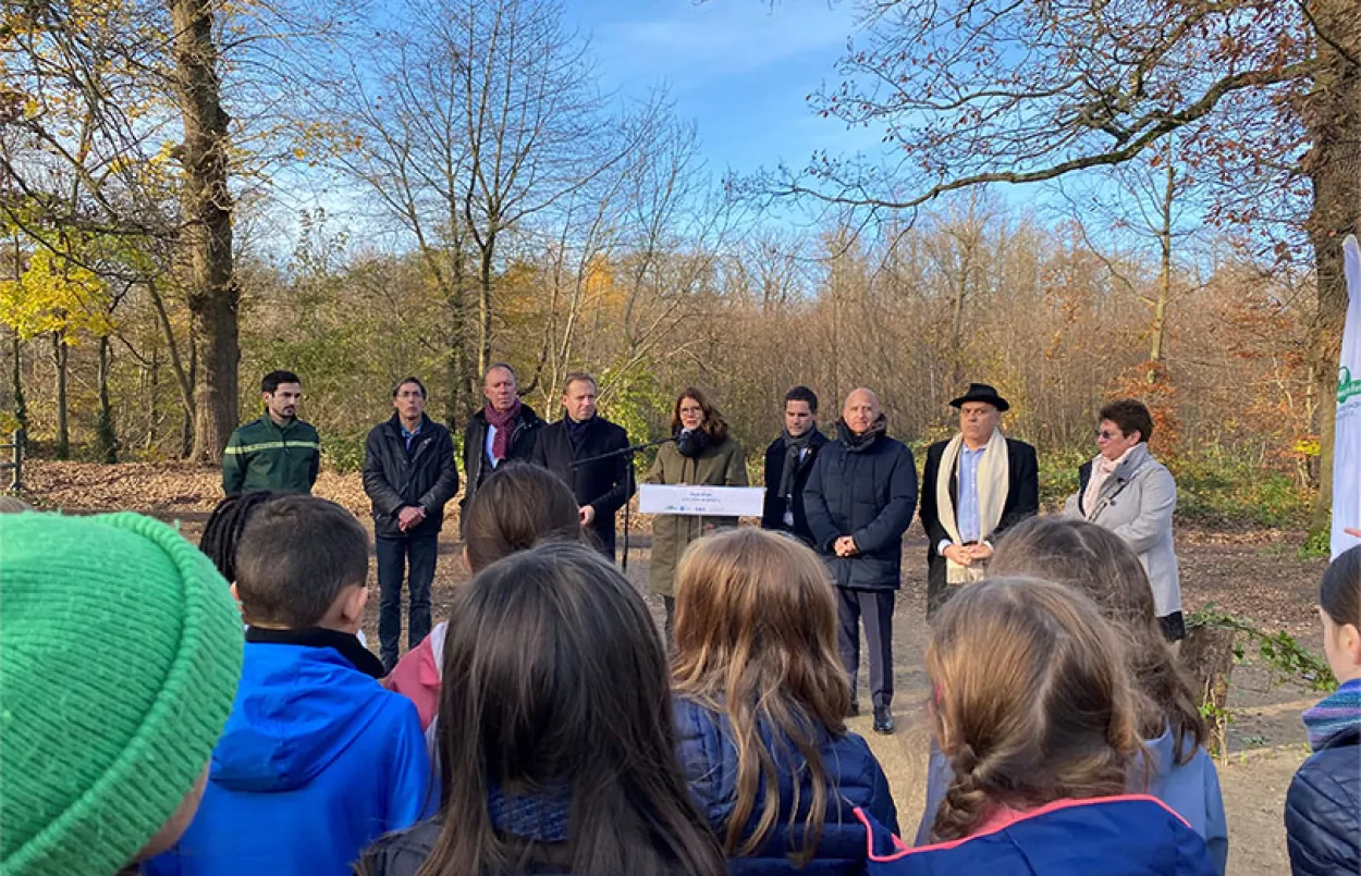 Opération de reboisement de la forêt domaniale de Meudon