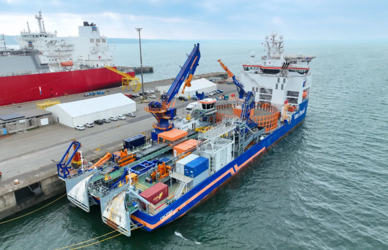 Celtic Interconnector - Déroulage de câbles