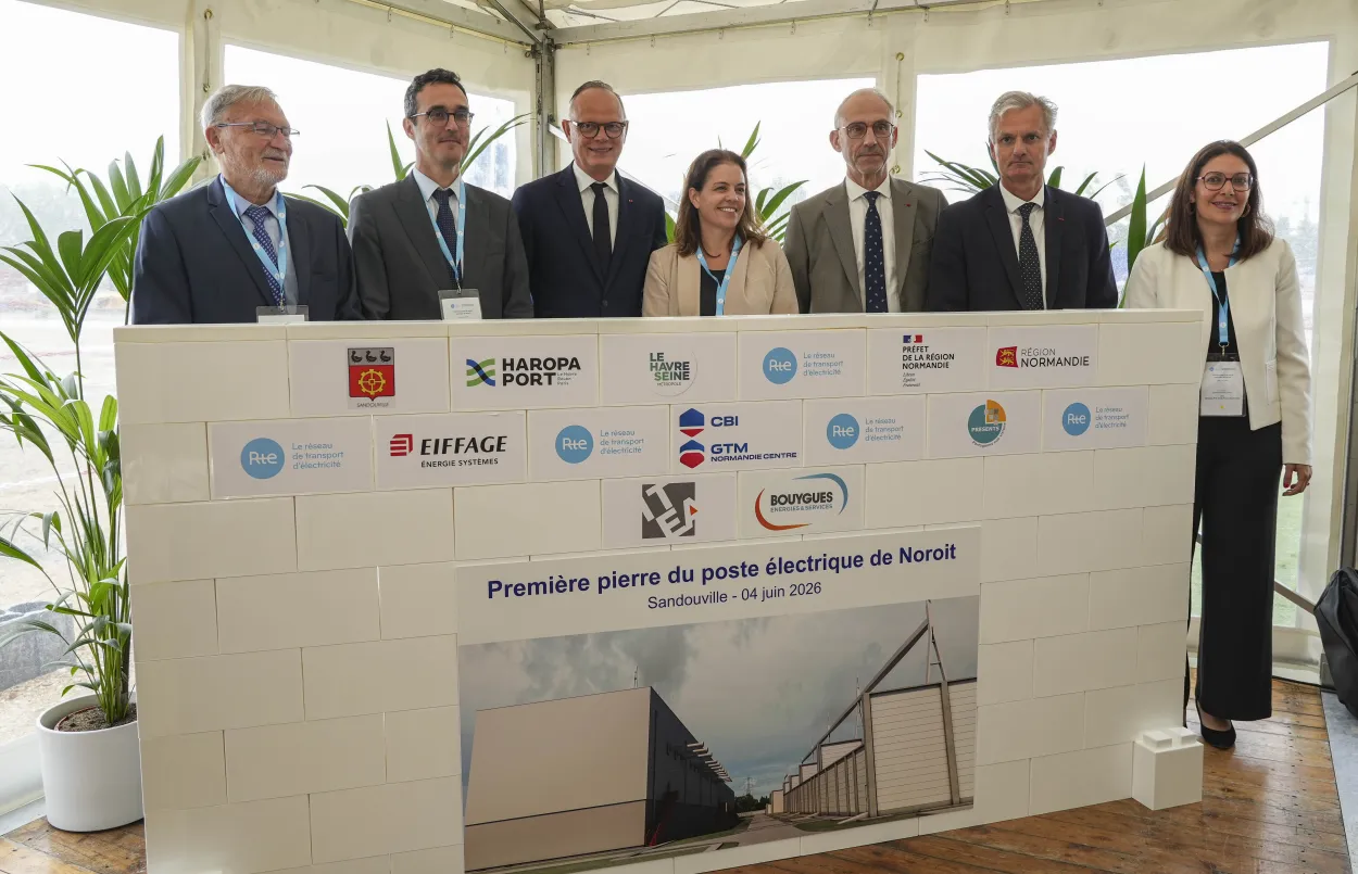 Pose de la première pierre du poste électrique de Noroit : RTE au rendez-vous de la décarbonation de la vallée de la Seine