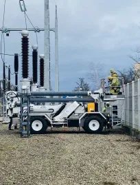 Travaux sous tension au poste 225 000 volts de Gambsheim (67) 