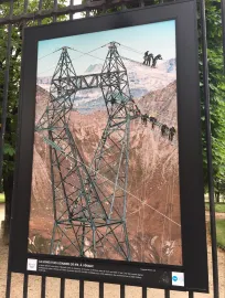 La ligne et les lignards de RTE à Venaux