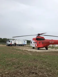 Travaux héliportés Angerville