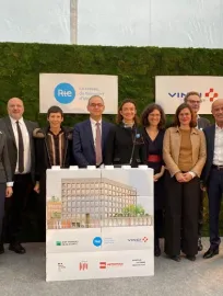 Première pierre du futur siège  régional de RTE à Lille - Vignette